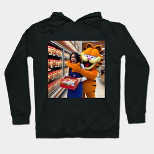 Garfield In The SuperMarket Hoodie